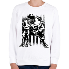 PRINTFASHION Amerikai focista - Gyerek pulóver - Fehér gyerek pulóver, kardigán