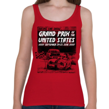 PRINTFASHION Amerikai Grand Prix - Női atléta - Cseresznyepiros női trikó