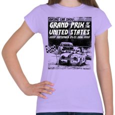 PRINTFASHION Amerikai Grand Prix - Női póló - Viola