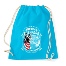 PRINTFASHION Amerikai juhászkutya  - Sportzsák, Tornazsák - Surf blue nyakörv, póráz, hám kutyáknak