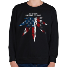 PRINTFASHION Amerikai kivonat - Gyerek pulóver - Fekete gyerek pulóver, kardigán
