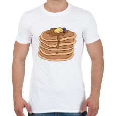 PRINTFASHION Amerikai palacsinta - Férfi póló - Fehér