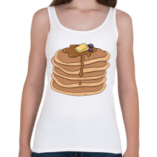 PRINTFASHION Amerikai palacsinta - Női atléta - Fehér női trikó