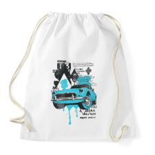 PRINTFASHION Amerikai retro sportautó 2 - Sportzsák, Tornazsák - Fehér tornazsák
