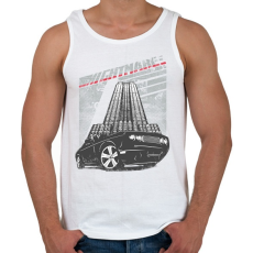 PRINTFASHION Amerikai retro sportautó 3 - Férfi atléta - Fehér