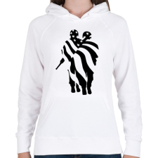 PRINTFASHION Amerikai zászló - Női kapucnis pulóver - Fehér női pulóver, kardigán