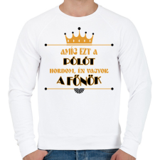 PRINTFASHION Amíg ezt a pólót hordom - Férfi pulóver - Fehér női pulóver, kardigán