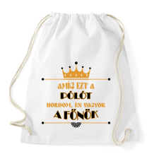 PRINTFASHION Amíg ezt a pólót hordom - Sportzsák, Tornazsák - Fehér tornazsák