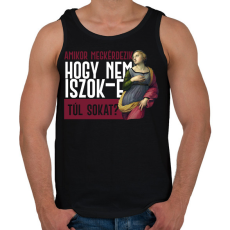 PRINTFASHION Amikor megkérdezik - fehér - Férfi atléta - Fekete