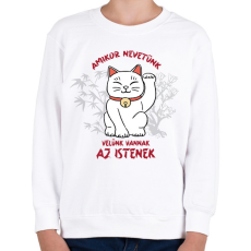 PRINTFASHION Amikor nevetünk - Gyerek pulóver - Fehér