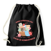 PRINTFASHION Amire szükségem van: Cicák és gombolyagok - Sportzsák, Tornazsák - Fekete