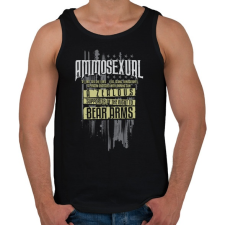 PRINTFASHION Ammo - Férfi atléta - Fekete atléta, trikó
