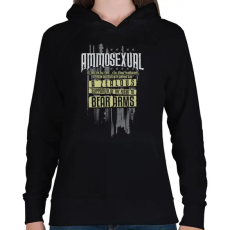 PRINTFASHION Ammo - Női kapucnis pulóver - Fekete