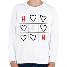 PRINTFASHION Amőba - Him - Gyerek pulóver - Fehér gyerek pulóver, kardigán