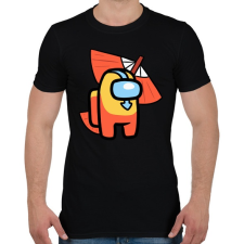 PRINTFASHION Among us: Aang avatar - Férfi póló - Fekete férfi póló
