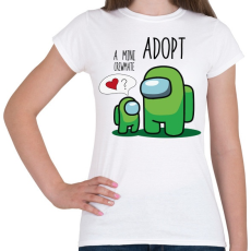 PRINTFASHION Among us adopt a mini crewmate - Női póló - Fehér