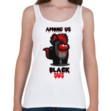 PRINTFASHION Among us Black sus - Női atléta - Fehér női trikó