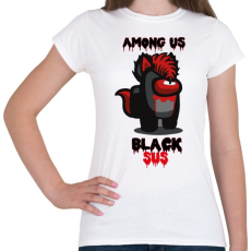 PRINTFASHION Among us Black sus - Női póló - Fehér