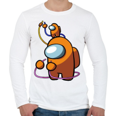 PRINTFASHION Among us: Crewmate - Férfi hosszú ujjú póló - Fehér