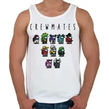 PRINTFASHION Among us - crewmates bonus - Férfi atléta - Fehér atléta, trikó