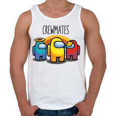 PRINTFASHION Among us - crewmates - Férfi atléta - Fehér