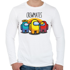PRINTFASHION Among us - crewmates - Férfi hosszú ujjú póló - Fehér férfi póló