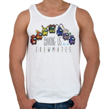 PRINTFASHION Among us - crewmates next gen - Férfi atléta - Fehér atléta, trikó