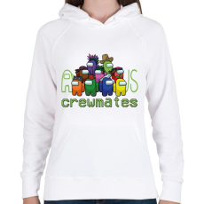 PRINTFASHION Among us Crewmates - Női kapucnis pulóver - Fehér