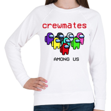 PRINTFASHION Among us crewmates - Női pulóver - Fehér női pulóver, kardigán