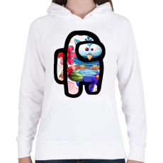 PRINTFASHION Among Us - Cuki Bagoly - Női kapucnis pulóver - Fehér