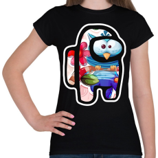 PRINTFASHION Among Us - Cuki Bagoly - Női póló - Fekete