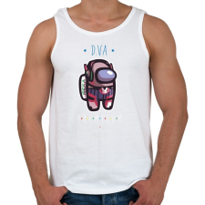 PRINTFASHION Among us D.VA 2 premium skin set - Férfi atléta - Fehér atléta, trikó