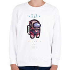 PRINTFASHION Among us D.VA 2 premium skin set - Gyerek pulóver - Fehér gyerek pulóver, kardigán