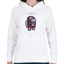 PRINTFASHION Among us D.VA 2 premium skin set - Női kapucnis pulóver - Fehér női pulóver, kardigán