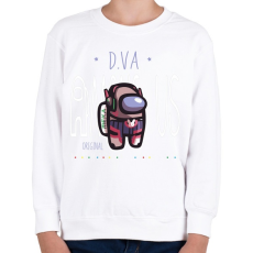 PRINTFASHION Among us D.VA premium skin set - Gyerek pulóver - Fehér