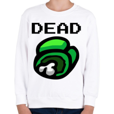 PRINTFASHION Among us - Dead! - Gyerek pulóver - Fehér gyerek pulóver, kardigán