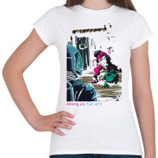 PRINTFASHION Among us fan art - fekete alaphoz  - Női póló - Fehér női póló