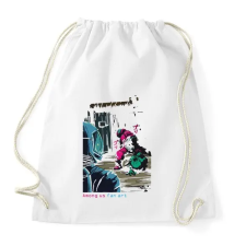 PRINTFASHION Among us fan art - fekete alaphoz  - Sportzsák, Tornazsák - Fehér tornazsák