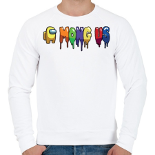 PRINTFASHION Among Us - Férfi pulóver - Fehér férfi pulóver, kardigán