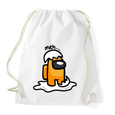 PRINTFASHION Among us Gudetama - Sportzsák, Tornazsák - Fehér tornazsák