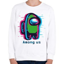 PRINTFASHION Among us  - Gyerek pulóver - Fehér gyerek pulóver, kardigán