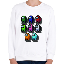 PRINTFASHION among us - Gyerek pulóver - Fehér gyerek pulóver, kardigán