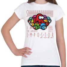 PRINTFASHION Among us - I am the greatest impostor - Női póló - Fehér női póló