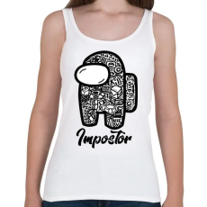 PRINTFASHION Among us Impostor art - Női atléta - Fehér