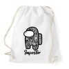 PRINTFASHION Among us Impostor art - Sportzsák, Tornazsák - Fehér