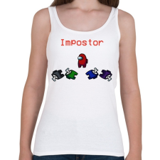 PRINTFASHION Among us: Impostor - Női atléta - Fehér női trikó