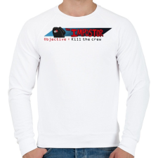 PRINTFASHION Among us Impostor objective  - Férfi pulóver - Fehér férfi pulóver, kardigán