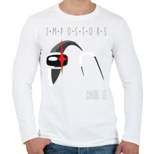 PRINTFASHION Among us - impostors among us 2 - Férfi hosszú ujjú póló - Fehér férfi póló