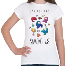 PRINTFASHION Among us - impostors among us - Női póló - Fehér