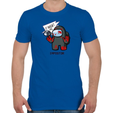 PRINTFASHION Among us - it wasnt me - Férfi póló - Királykék férfi póló